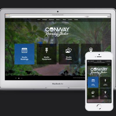 Conway Recording Studios Website Design