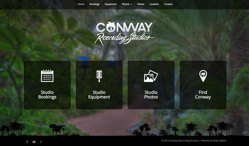 Conway Recording Website Home Page
