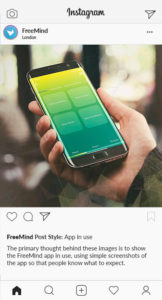 SD Freemind Instagram Styles App In Use